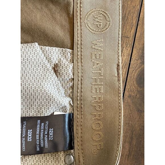 Weatherproof Cargo Pant Men's Size 32x32 Brown Cotton Solid Straight Legs Pocket - Picture 5 of 9